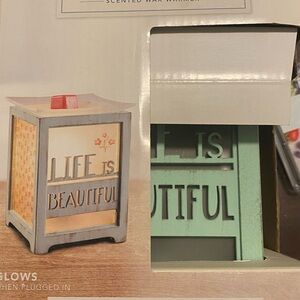 Better Homes And Gardens Life is Beautiful Wax Warmer - Teal and Cream